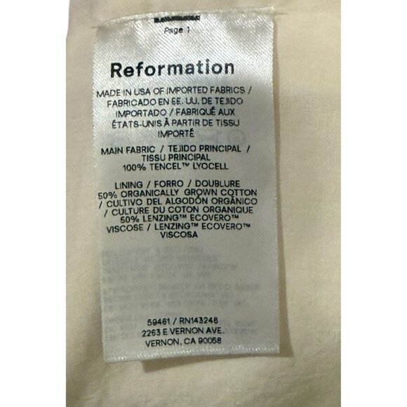 Reformation Vest Off White Beige Womens Vest With Buttons & Pockets Size S - Picture 6 of 6